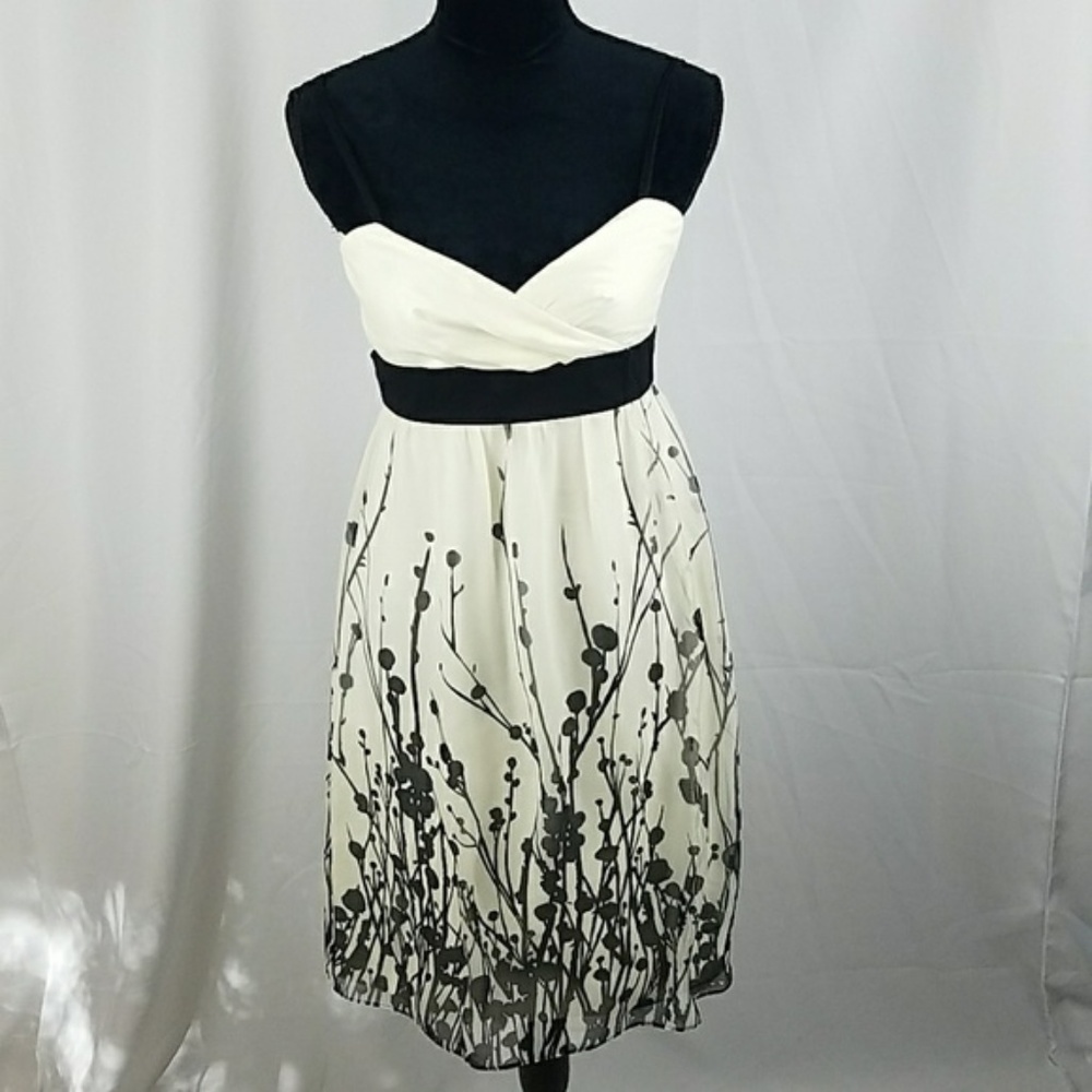 Nine West women 4 silk empire waist spaghetti straps dress‎ prom homco fairycore